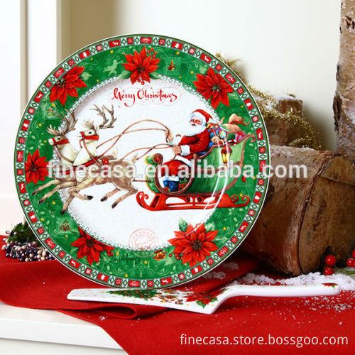 New Bone China Christmas Dinner Plate set